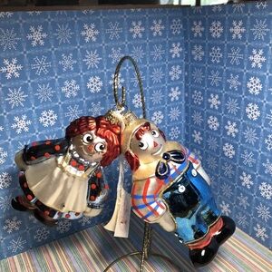 Polonaise  Christmas ornaments Raggedy Ann and Andy